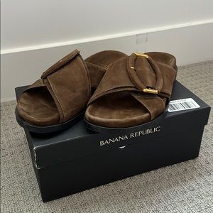 Banana Republic suede slides
